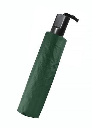 Мини-зонт uv dark green компактный механический. удобный зонт для каждого3 фото