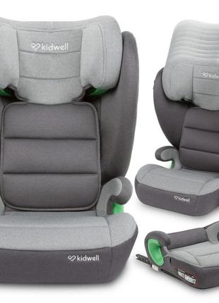 Дитяче автокрісло kidwell weston i-size isofix 100-150см (15-36кг) dark grey