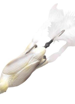 Воблер savage gear 3d hollow duckling weedless l 100mm 40g 04-white1 фото