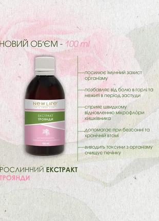 Рослинний екстракт троянди у новому обʼємі — 100 ml. 🇺🇦⭐️