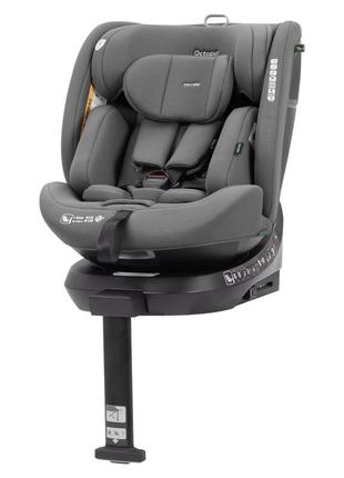 Автокрісло carrello octopus crl-16002 seashell grey i-size 40-150см isofix, поворот, опор.стійка /1/