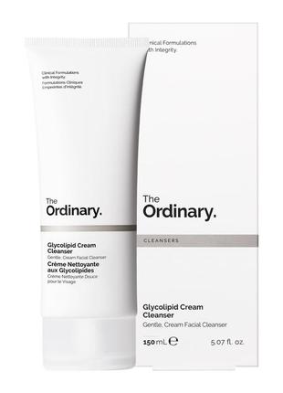 Великий об'єм гліколіпідний крем для вмивання the ordinary — glycolipid cream cleanser