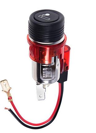 Прикурювач з підсвічуванням в планку 12v red