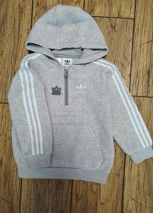 Худи на флисе adidas на 3-4 года