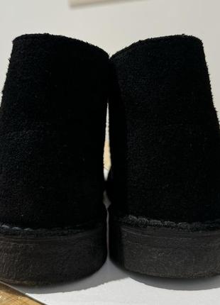 Clarks замшеві черевики (desert boot black suide) eur 37/37,5 (23,5 см)4 фото