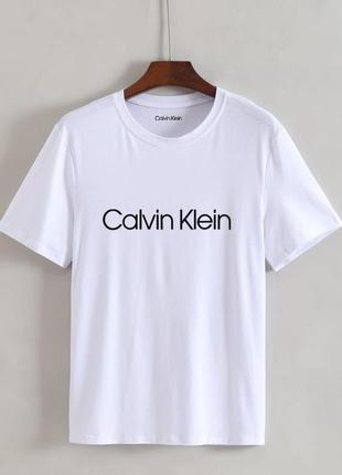 Жіноча футболка оверсайз oversize calvin klein кельвін кляйн біла4 фото