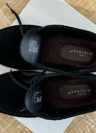Clarks замшеві черевики (desert boot black suide) eur 37/37,5 (23,5 см)5 фото