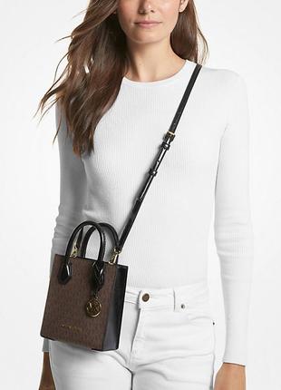 Нова сумка michael kors mercer extra-small signature logo