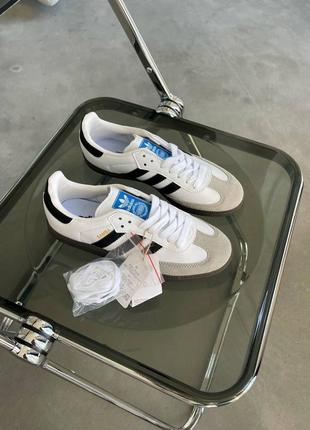 Кеди жіночі шкіяні adidas samba white