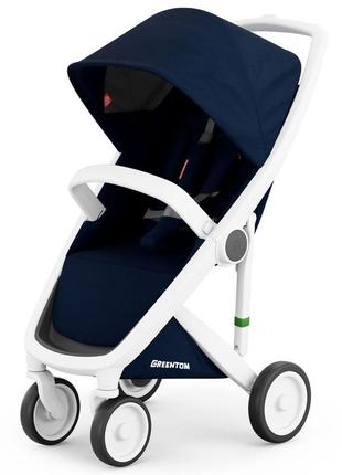 Прогулочная коляска greentom upp classic шасси white blue