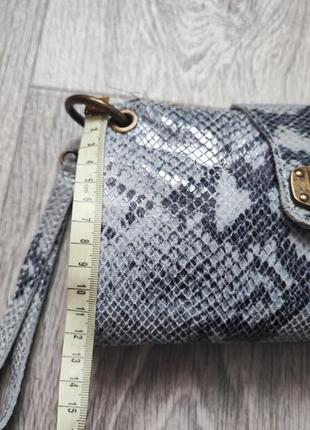 Нова шкіряна сумка genuine leather. зміїний принт.5 фото
