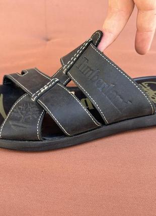 Timberland мужские шлепки кожа