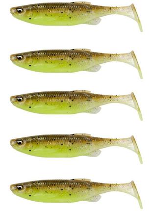 Силикон savage gear fat minnow t-tail 75mm 5.0g green pearl yellow (5 шт/уп)