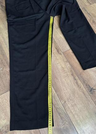 Штани з ременем reserved чорні класичні жіночі штани зі стрілками прямі брюки4 фото
