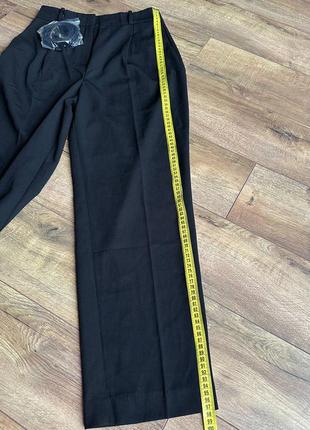 Штани з ременем reserved чорні класичні жіночі штани зі стрілками прямі брюки6 фото