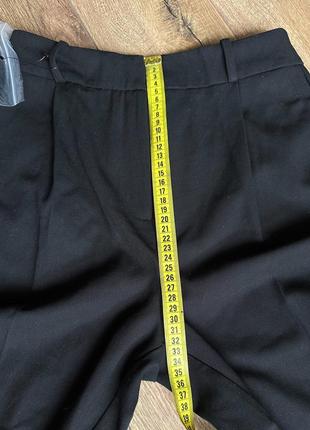 Штани з ременем reserved чорні класичні жіночі штани зі стрілками прямі брюки5 фото