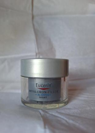 Нічний крем eucerin hyaluron-filler + 3x effect