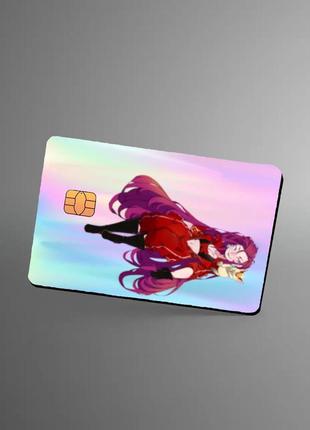 Голографическая наклейка на банковскую карту jessie trainers голографічний стикер на банківську картку аниме2 фото