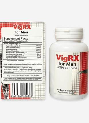 Капсулы vigrx for men для повышения потенции 60 капсул