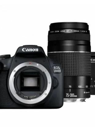 Canon eos 2000d kit (18-55мм is ii + 75-300мм)