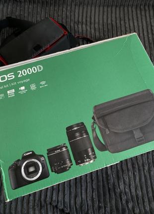 Canon eos 2000d kit (18-55мм is ii + 75-300мм)3 фото