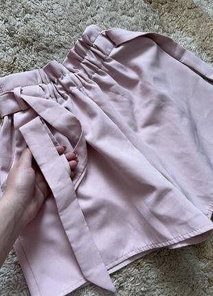 Шорты розовые на резинке