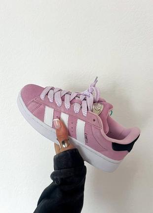 Женские кроссовки adidas campus pink