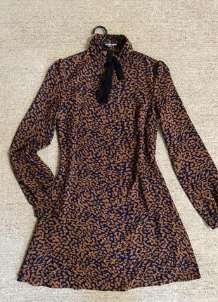 Трендова сукня з принтом лео леопард плаття платье