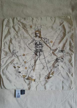 Fornasetti редкий винтаж платок шелк знаки зодиака