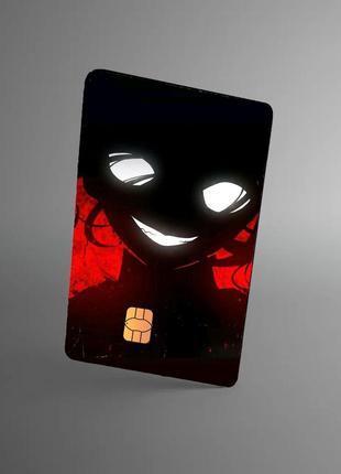 Голографічна наклейка на банківську картку голографический стікер на банковскую карту аніме