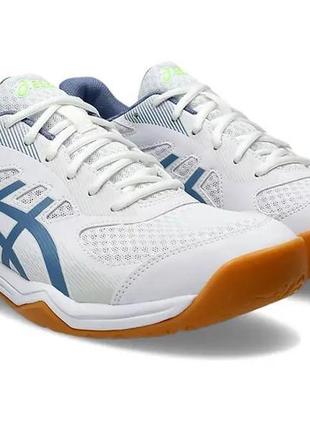 Чоловічі кросівки для сквошу asics upcourt 5 білий блакитний 42.5 (1071a086-104 42.5)