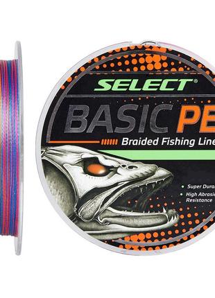 Шнур select basic pe 150m (різнобарвний) 0.22mm 30lb/13.6kg1 фото