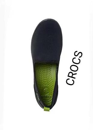 Крокси балетки сліпони бренду crocs верх текстиль та еко шкіра uk 5 eur 37,5