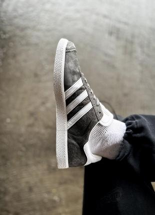 Мужские кроссовки adidas gazelle grey white 41-43-44-45