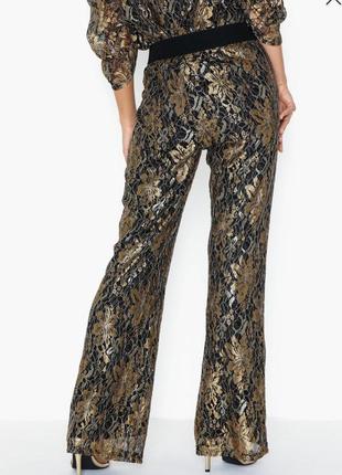 Брендовые нарядные кружевные брюки co couture италия этикетка3 фото