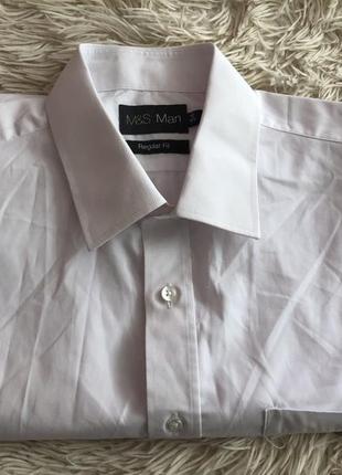 Белая базовая рубашка 👔2 фото