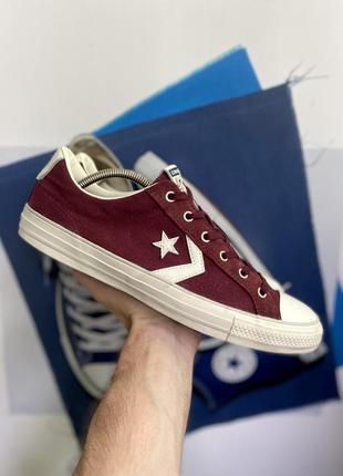 Converse all star кроссовки кеды мокасины 43 размер бордовые оригинал