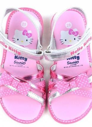 Детские босоножки hello kitty оригинал 25,29,32 размеры jr509