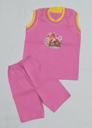 Дитячий літній костюм комплект на дівчинку 31901
