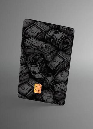 Голографічна наклейка на банківську картку money  голографический стікер на банковскую карту