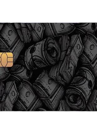 Голографічна наклейка на банківську картку money  голографический стікер на банковскую карту2 фото