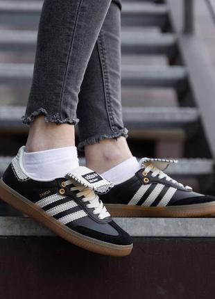 Кросівки adidas samba x wales bonner black white