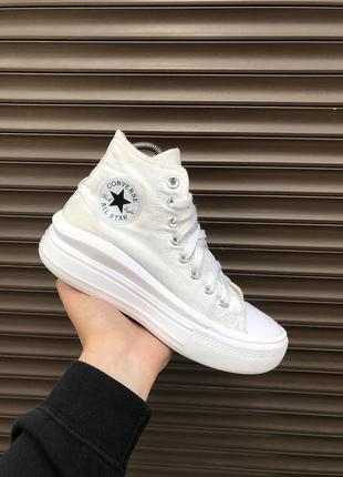 Кеди converse chuck taylor move platform high top white 37,5р 23,5см оригінал