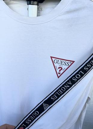 Лонгслів білий guess