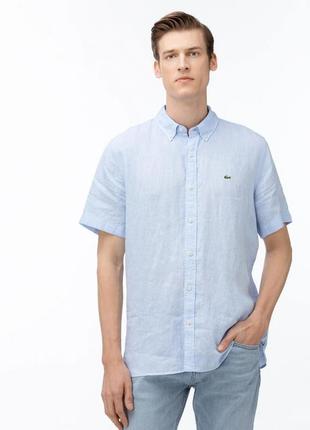 Lacoste рубашка мужская (100% лен)