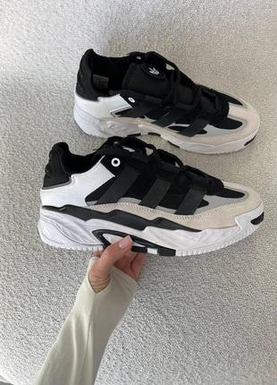 Кроссовки adidas niteball white/black