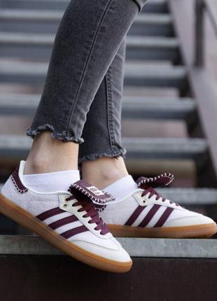 Кроссовки adidas samba x wales bonner bordo