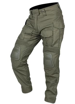 Бойові штани idogear g3 combat pants з наколінниками олива