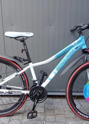 Велосипед al 26" spark montero, рама 13" голубой с белым (198058)