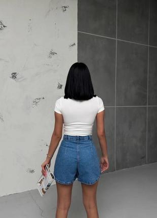 Жіночі джинсові  шорти спідниця3 фото
